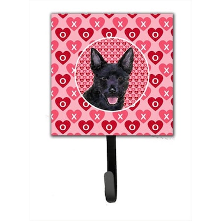 Jensendistributionservices 4.25 W x 7 H in. Australian Kelpie Leash Or Key Holder MI1707237